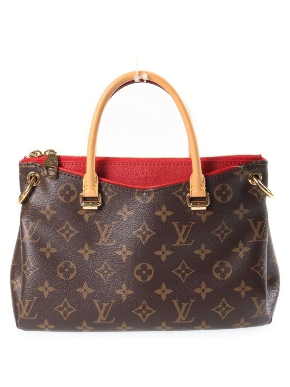 Louis Vuitton Monogram Pallas BB Handbag 2-Way Shoulder Leather Brown